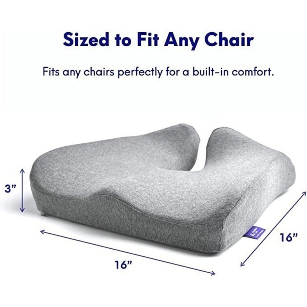 Cushion Lab Patented Pressure Relief Seat Cushion for Long Sitting Hours Memory - Picture 11 of 12